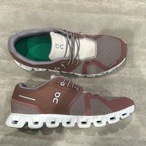 On Cloud WOMENS 5 Combo Textile Synthetic Rust Ice Trainers